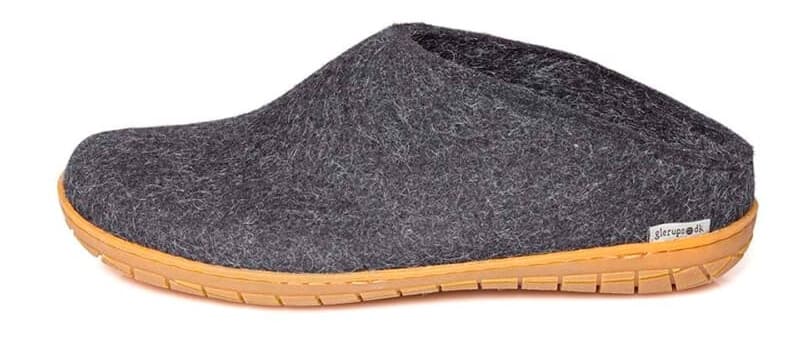 Glerups Open Heel Rubber Sole 39, Charcoal - main photo