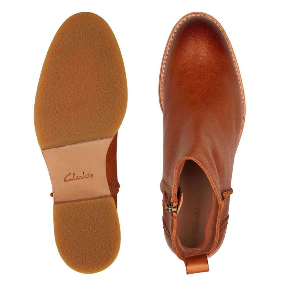 Clarks Cologne Zip Dark Tan Lea - 39.5 - main photo