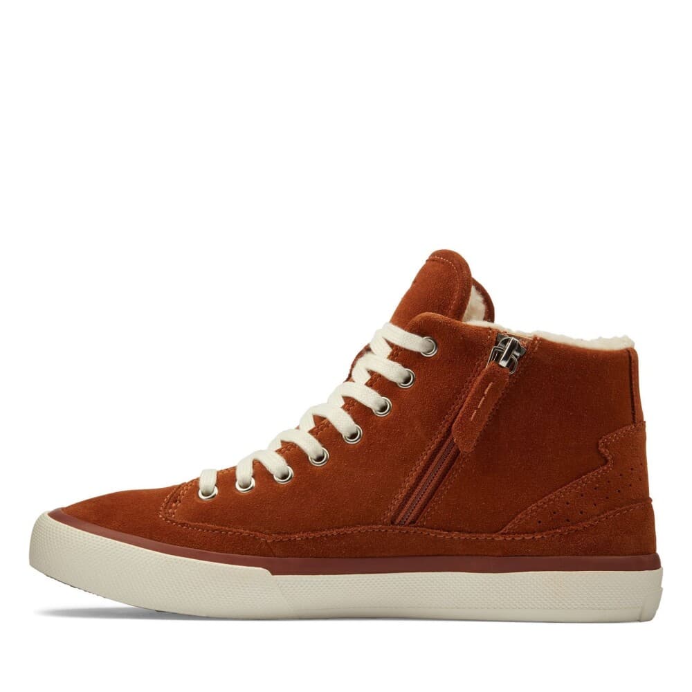 Clarks Aceley Zip Hi Tan Wlined Sde - 38 - main photo