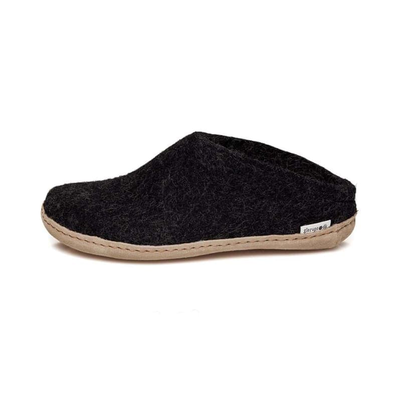 Glerups Open Heel Leather Sole 46, Charcoal - main photo