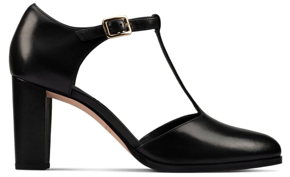 Clarks Kaylin85 TBar2 Black Leather - 36 - main photo