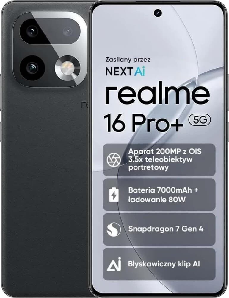 Realme 16 Pro+ 5G 12GB/512GB Grå