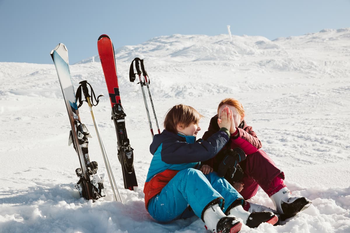 hvordan velge alpinski: barn på ski
