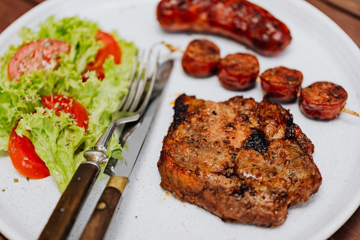 liten gassgrill: grillmat