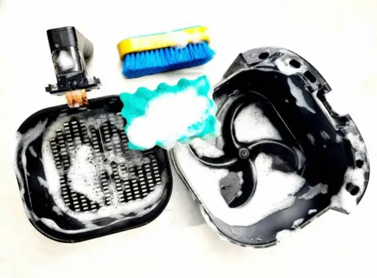 rengjøring airfryer