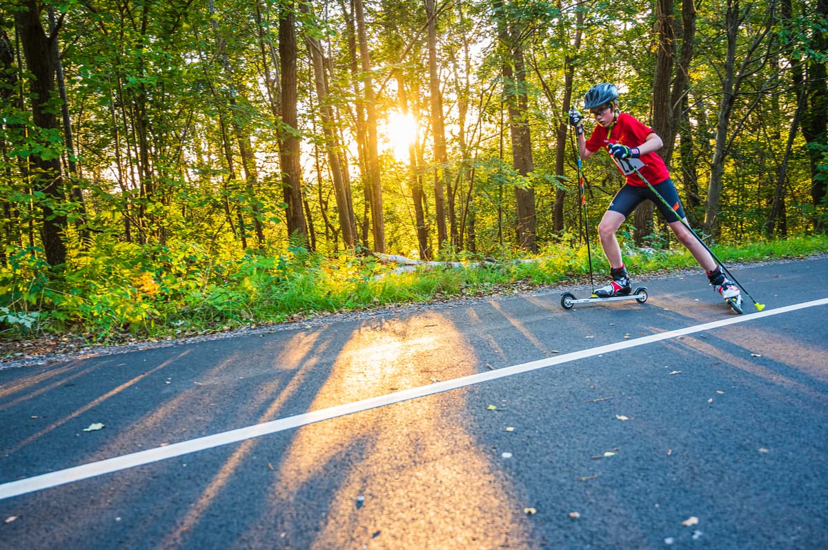 hvordan velge rulleski: rulleski på asfalt
